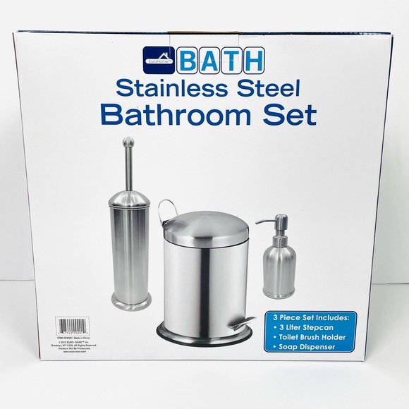 Bath 3 Piece Stainless Steel Bathroom Set Poshmark